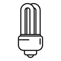 Eco bulb icon outline vector. Care engineer vector