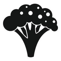 Eco broccoli icon simple vector. Farm agriculture vector