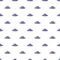 Hat pattern, cartoon style vector