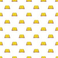 Book open in middle pattern, cartoon style vector