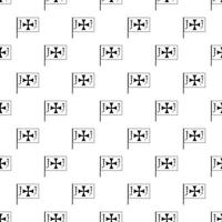 Christopher Columbus flag pattern, simple style vector