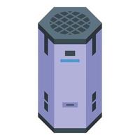 Cold air clean icon isometric vector. Virus dust vector