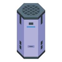 Cold air clean icon isometric vector. Virus dust vector