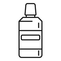 Mint mouthwash icon outline vector. Dental product vector