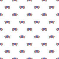 Accordion pattern, cartoon style vector