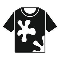 icono de residuos de camiseta vector simple. basura reducir