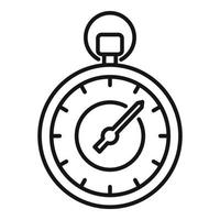 Sport stopwatch icon outline vector. Stop watch vector