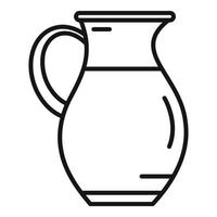 Canola oil jug icon outline vector. Plant seed vector