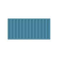Cargo container icon flat isolated vector