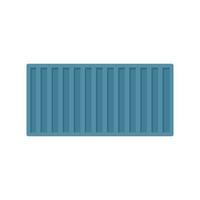 Cargo container icon flat isolated vector