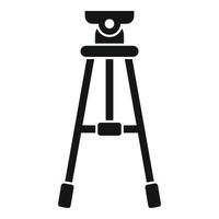 Studio tripod icon simple vector. Video camera stand vector