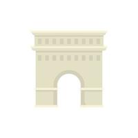 Temple sightseeing icon flat isolated vector