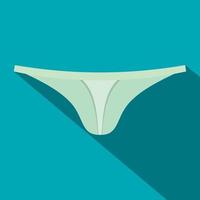 Female thongs icon, flat style vector
