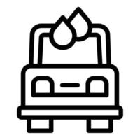 Drop car painting icon outline vector. Check body vector