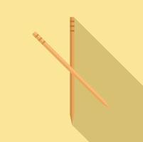 Drink toothpick icon flat vector. Tooth pick vector