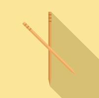 Drink toothpick icon flat vector. Tooth pick vector