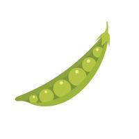 Green peas icon flat isolated vector