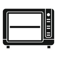 Convection oven timer icon simple vector. Cook stove vector