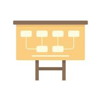 Manager network banner icon flat isolated vector