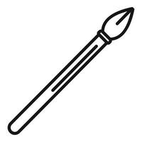 Steel nib icon outline vector. Web path vector