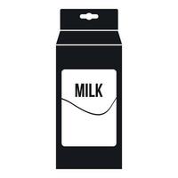 Milk icon, simple style vector