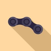 Bike chain icon flat vector. Repair maintenance vector