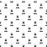 Male avatar and signs pattern, simple style vector