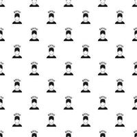 Male avatar and signs pattern, simple style vector