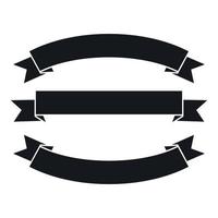 Ribbons icon, simple style vector