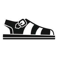 Sandal shoe icon simple vector. Woman slipper vector