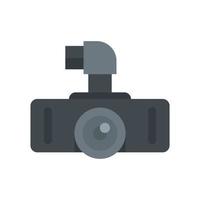 Hd dvr recorder icon flat isolated vector