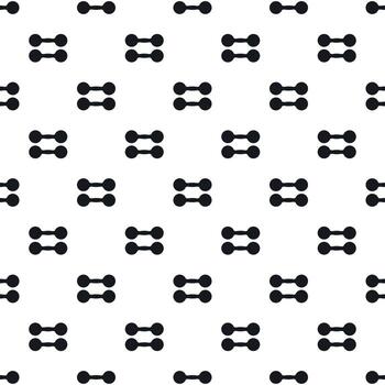 Two dumbbell pattern, simple style vector