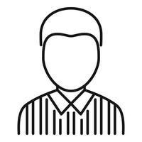 American football referee icon outline vector. Whistle penalty vector