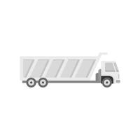 Tipper icon flat isolated vector