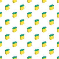 Calendar pattern, cartoon style vector