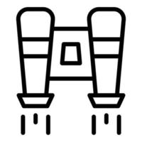 Jetpack model icon outline vector. Success skill vector