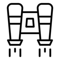 vector de contorno de icono de modelo jetpack. habilidad de éxito