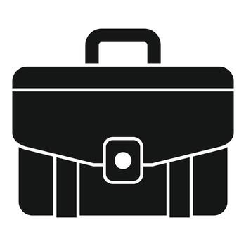 manejar maletín icono vector simple. bolsa de negocios