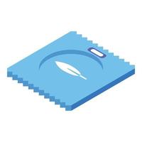 Light condom icon isometric vector. Patch types vector