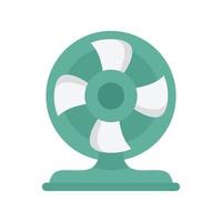 Room filter fan icon flat isolated vector