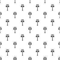 Street lamp pattern, simple style vector