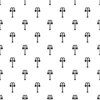 Street lamp pattern, simple style vector