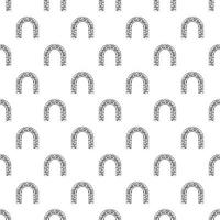 Stone arch pattern, simple style vector