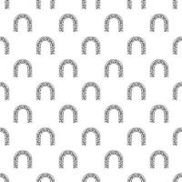 Stone arch pattern, simple style vector