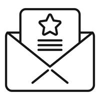 Mail invitation icon outline vector. Event time vector