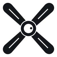 Propeller icon, simple style vector