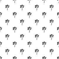 Flower pattern, simple style vector