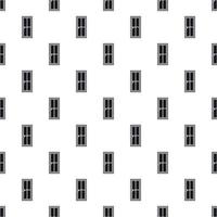Closed wooden door pattern, simple style vector