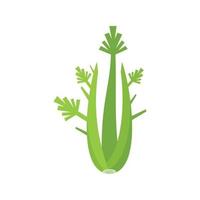 Detox celery icon flat isolated vector