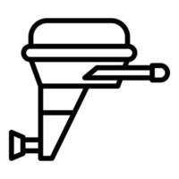 Drive motorboard icon outline vector. Engine motor vector